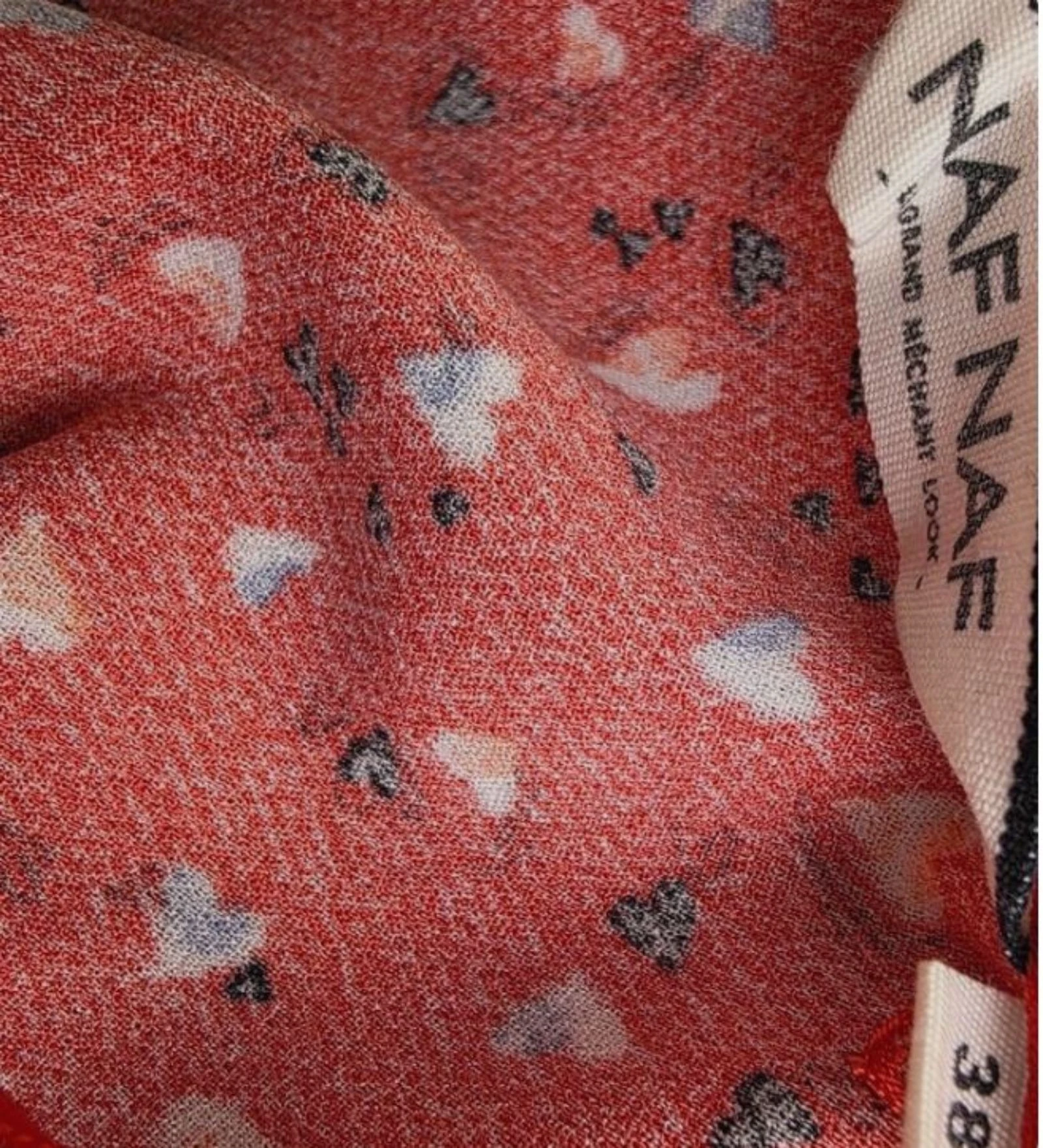 Romantic small heart pattern dress Naf Naf Size 38 (M) – photo 6
